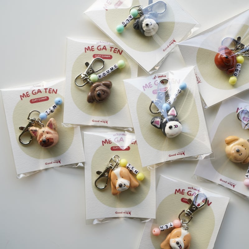 日本在住の方専用受注商品】UCHINOKO ME GA TEN CLAY CHARM | G