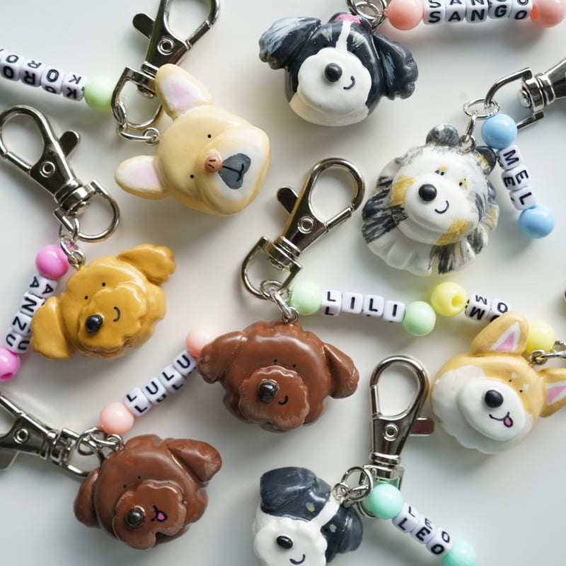 日本在住の方専用受注商品】UCHINOKO ME GA TEN CLAY CHARM | G