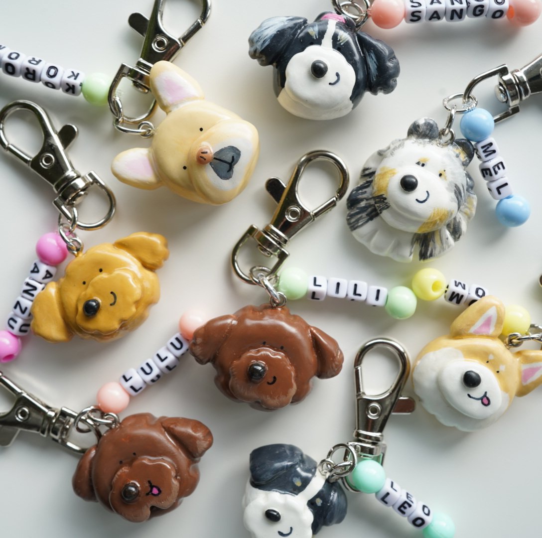 日本在住の方専用受注商品】UCHINOKO ME GA TEN CLAY CHARM | G