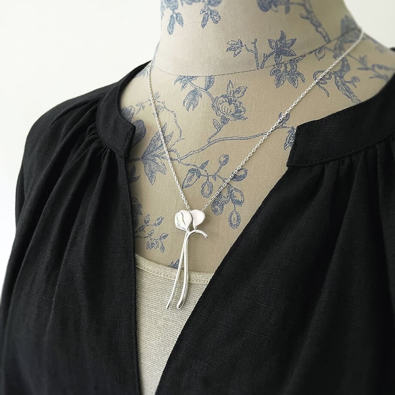 SILVER ネックレス すみれ | Hangai SILVER JEWELRY