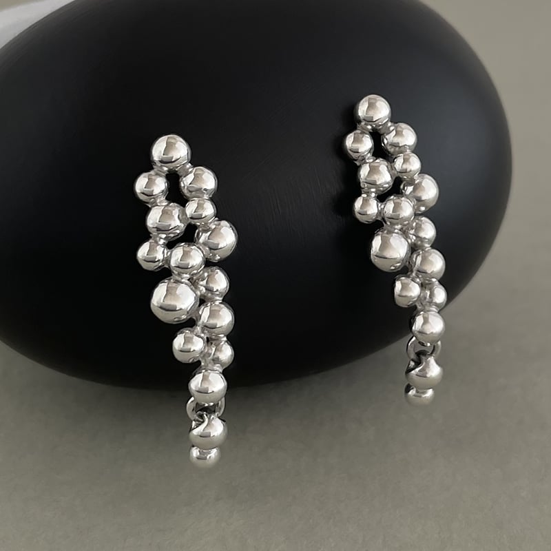 ヴィンテージ　Sterling Silverピアス 楽天市場】THEFT セフト カーブ コイン ピアス 1P 片耳用