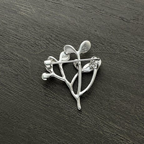 SILVER ブローチ　森の木