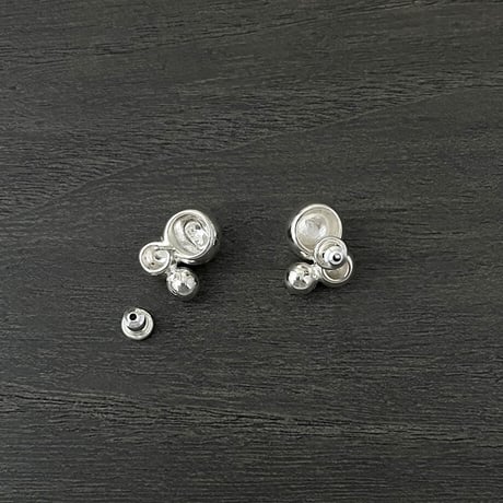SILVER ピアス　Tsubu