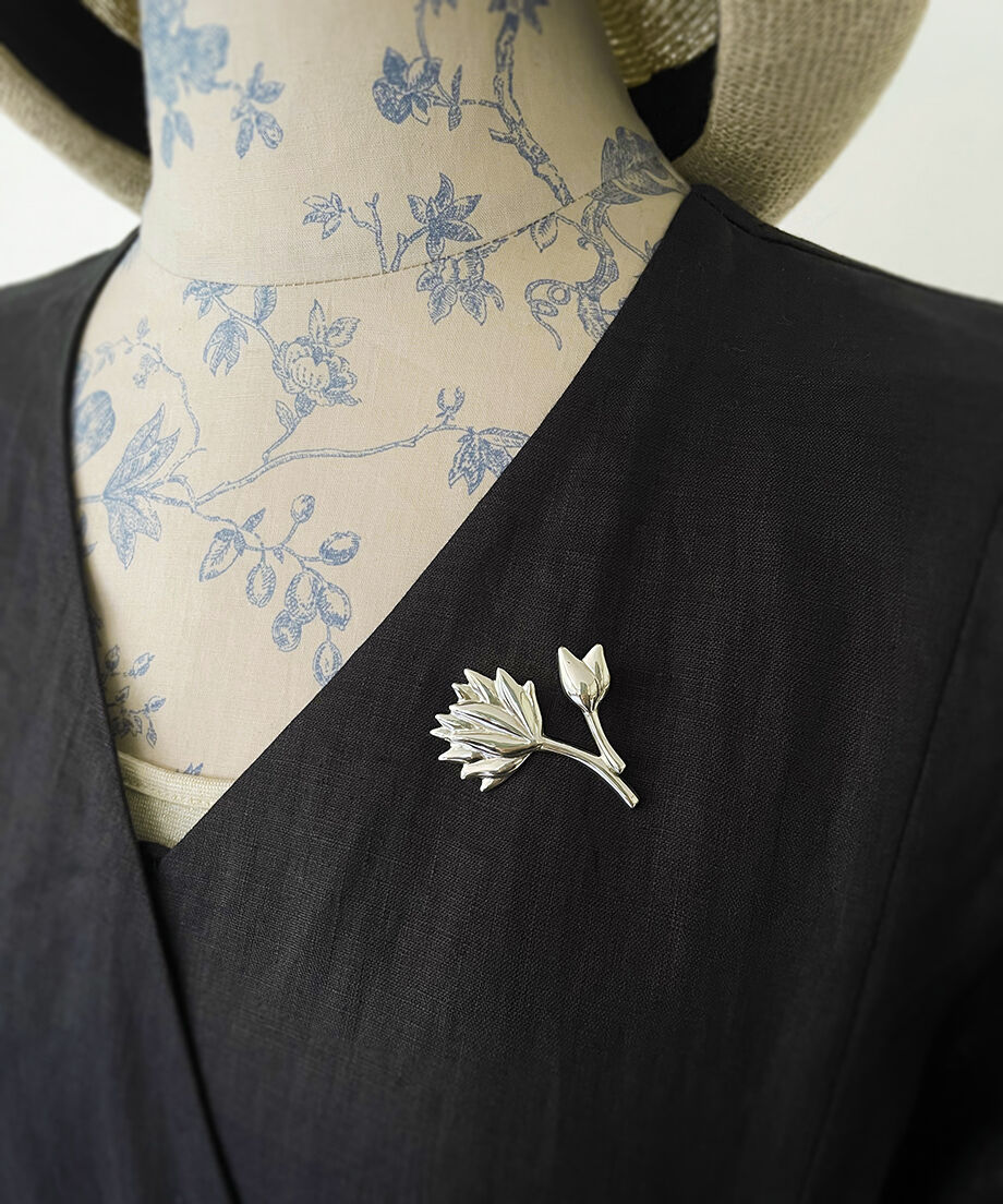 SILVER ブローチ ダリア | Hangai SILVER JEWELRY