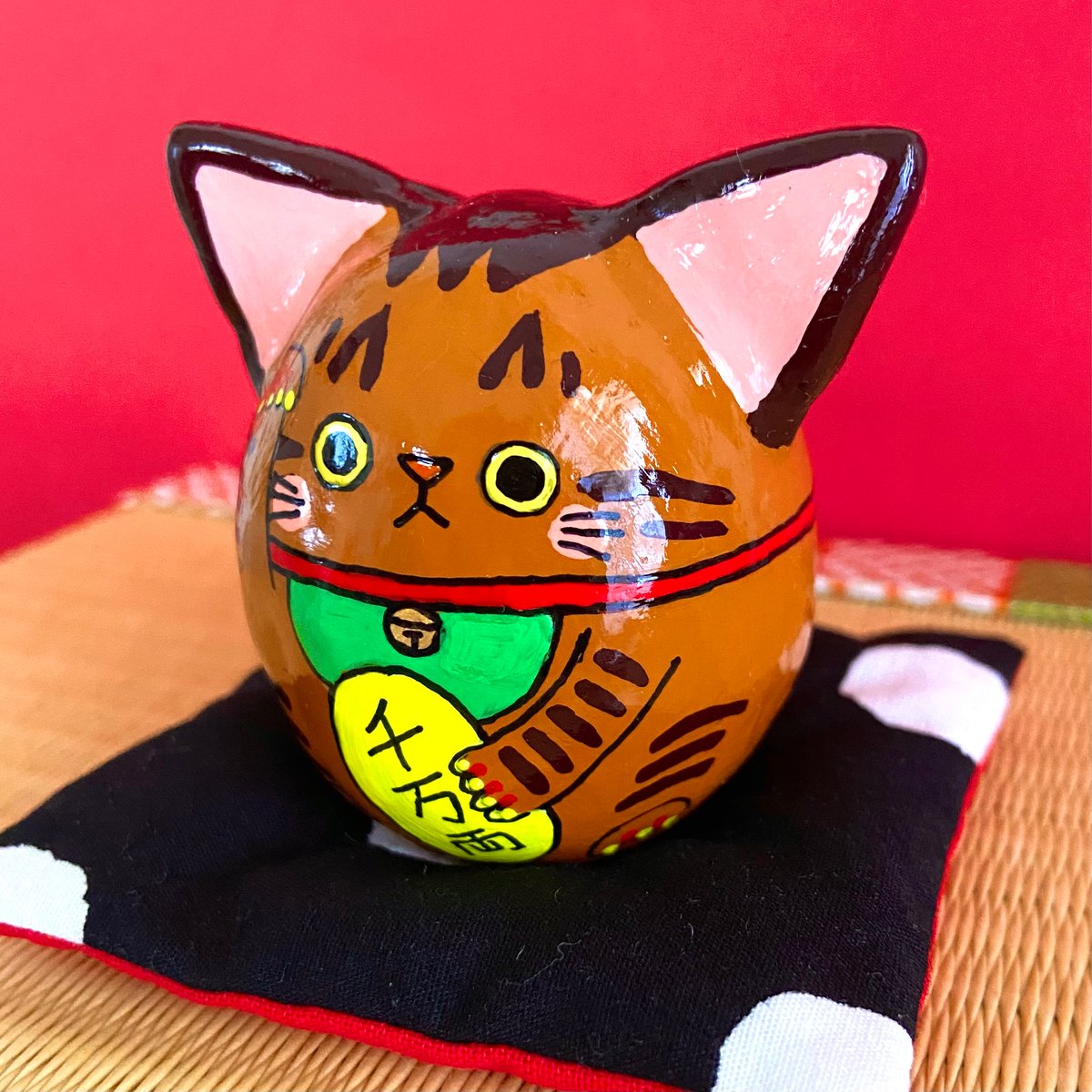 ありり様、とら　招き猫 楽天市場】猫 置物 招き猫 金招き チャトラ ねこ キャット