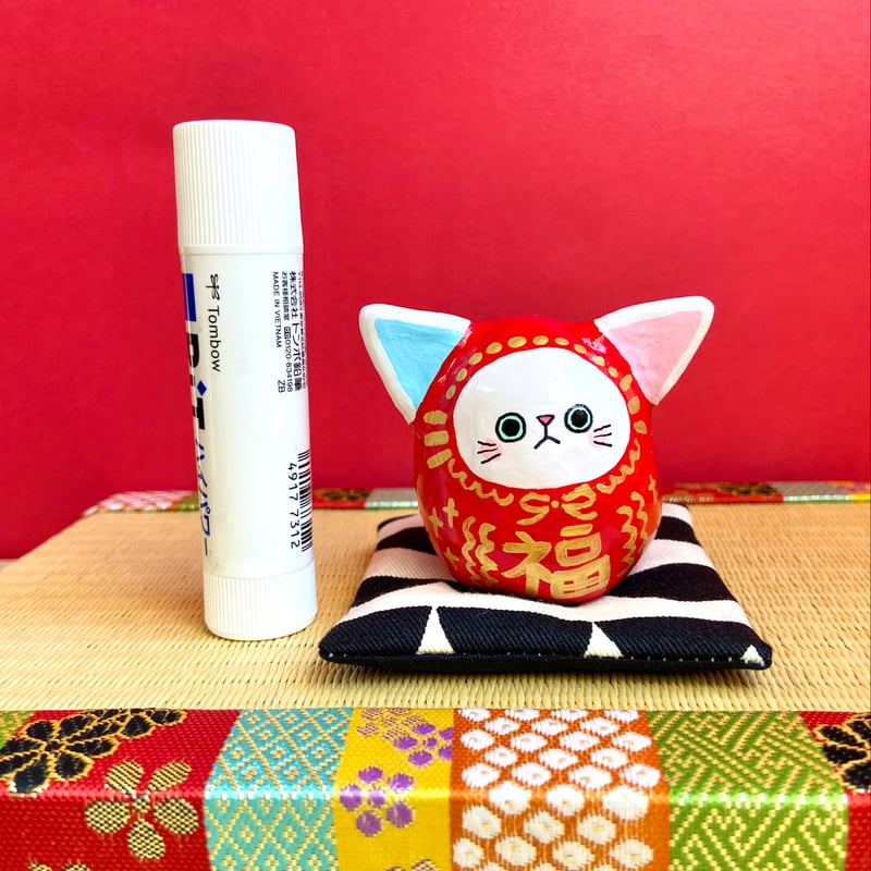 招き猫猫 【大】カラフル三毛猫 | megumix