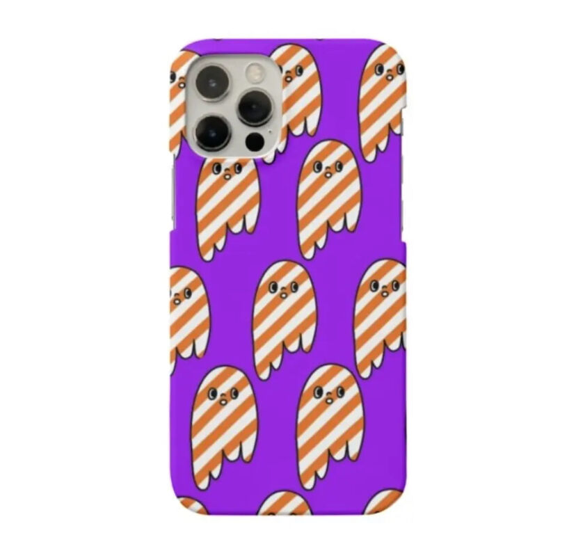 カラフルキャラクター iPhone用ケース カラフルおばけちゃん iPhoneケース | megumix