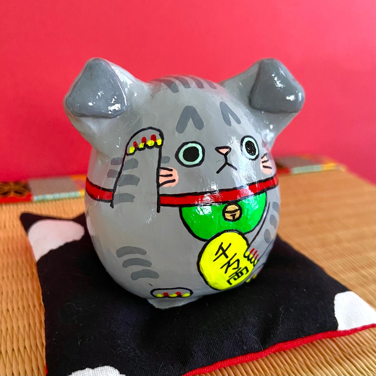 招き猫猫【大】スコティッシュフォールフォールド | megumix