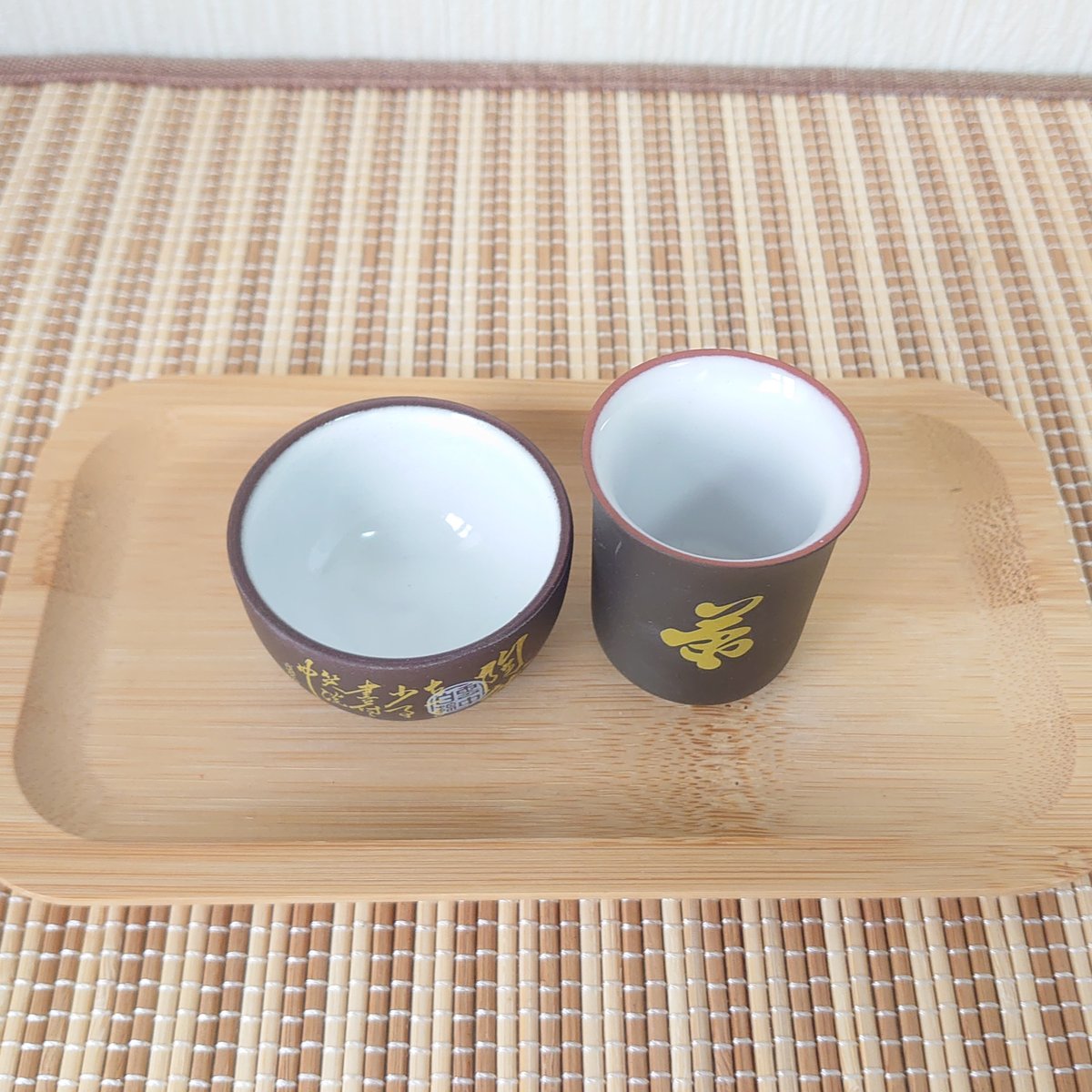 飲杯・聞香杯セット 焦げ茶色 | 台湾茶と雑貨 桃なっぷるstore