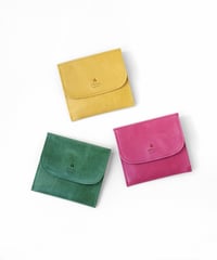 Folna モストロレザー×リバティプリント生地 フラットショート財布 / No.2993912 / 3色展開