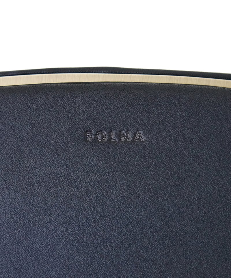 FOLNA RD ソフトレザー ロング天溝がま口 / No.2993878-A / BLACK