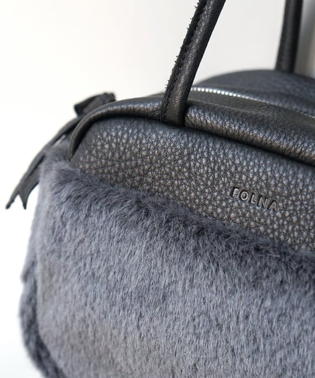 FOLNA RD ラビット調ファー 2WAYボストンバッグ / No.K904076 / 2色展開
