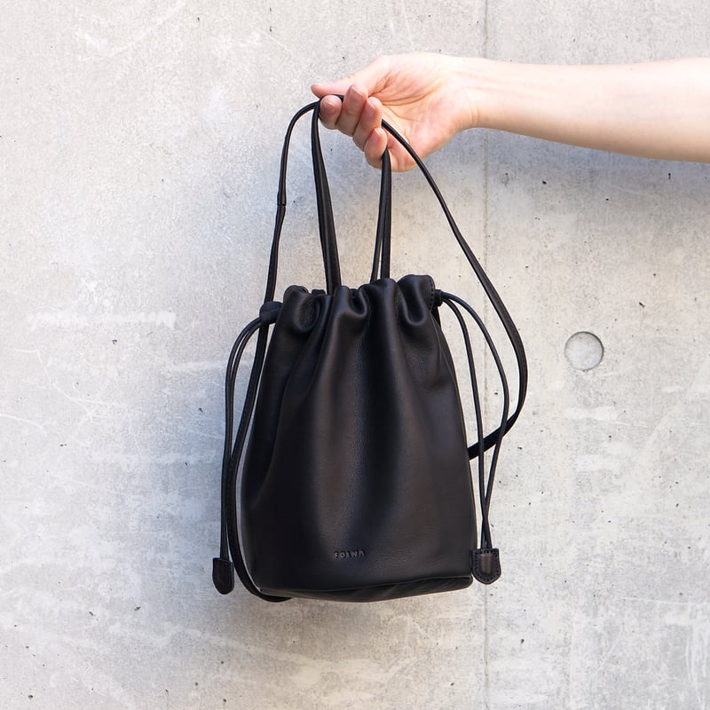 予約販売・3月上旬～中旬頃 発送予定】ソフトレザー2WAY巾着ショルダー