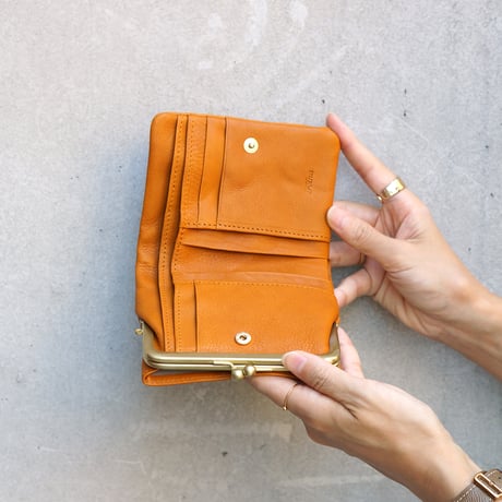 オリーブヌメ がま口二つ折り財布・4 COLORS / Folna 2993869