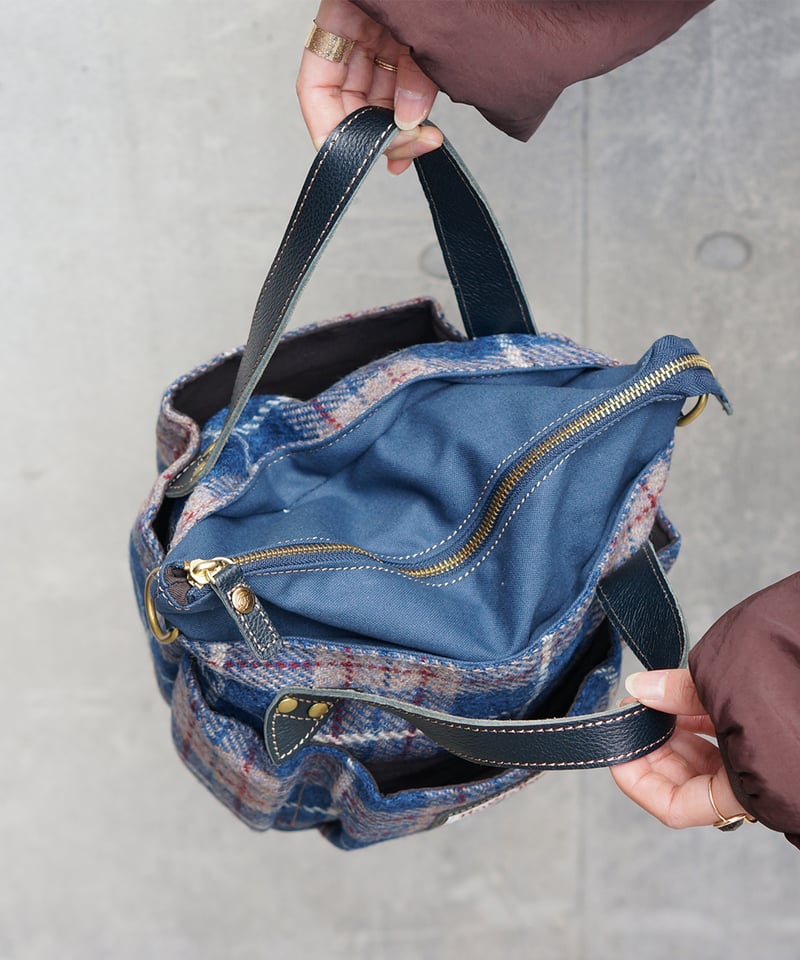 Folna ハリスツイード(HARRIS TWEED) 2Wayガーデンバッグ / No.22