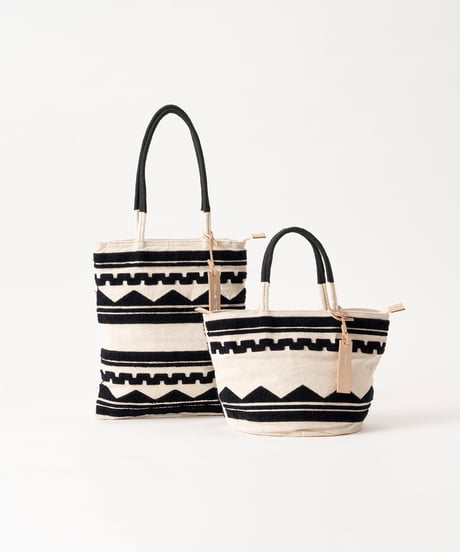 Folna サガラ刺繍 マルシェトートバッグ / No.K765110 / 3色展開