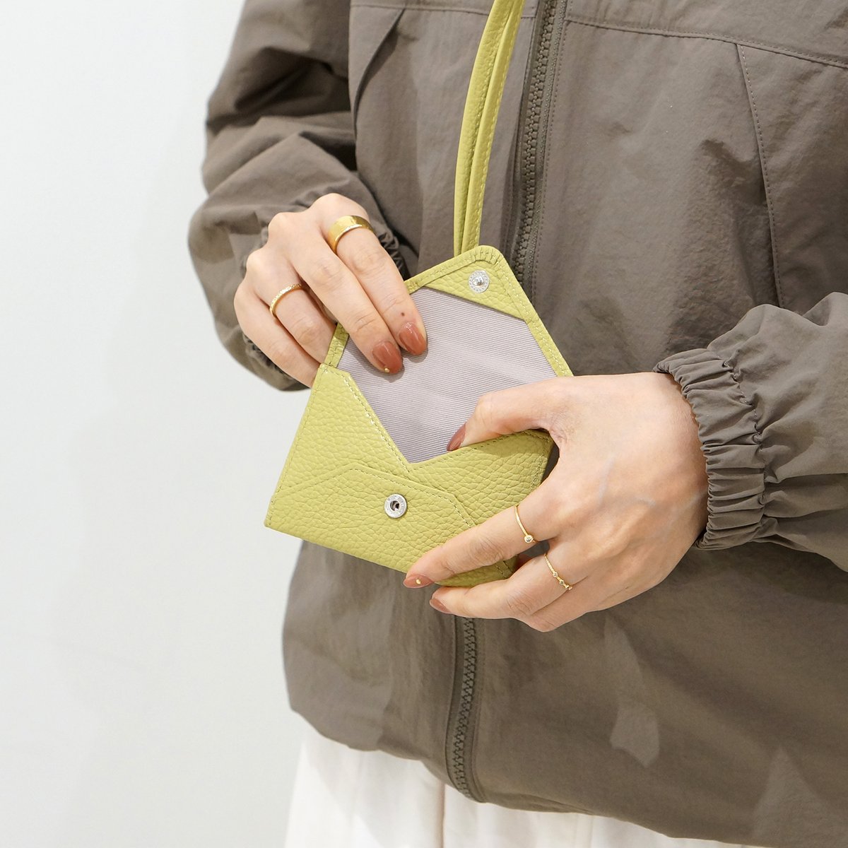 MOLINI カードケース イエロー・ブラウン MOLINI カードケース