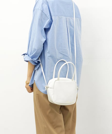 FOLNA RD スムースレザー 2WAYキューブボストンバッグ / No.224903 / 3色展開