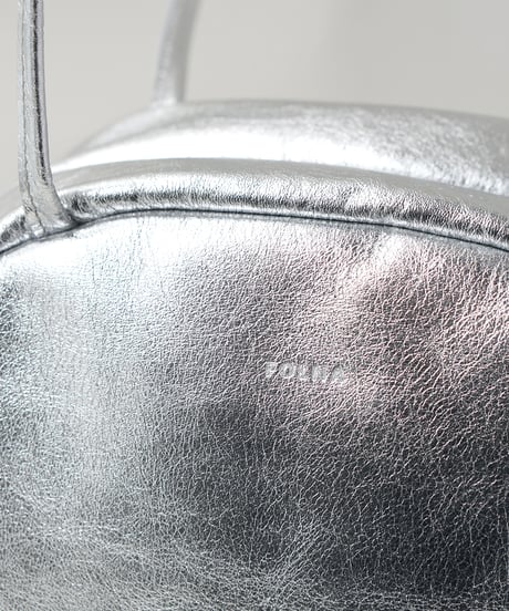FOLNA RD ホイルレザーボストンバッグ M-SIZE / No.083339 / SILVER