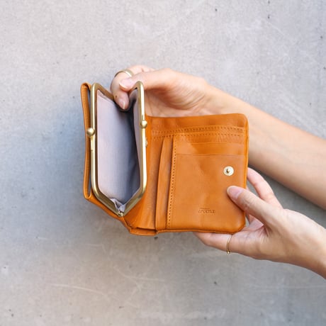 オリーブヌメ がま口二つ折り財布・4 COLORS / Folna 2993869