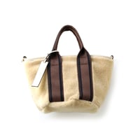 リバーシブルファー トートバッグS-SIZE・2 COLORS / Folna K901073