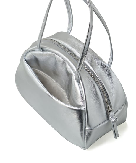 FOLNA RD ホイルレザーボストンバッグ S-SIZE / No.083338 / SILVER