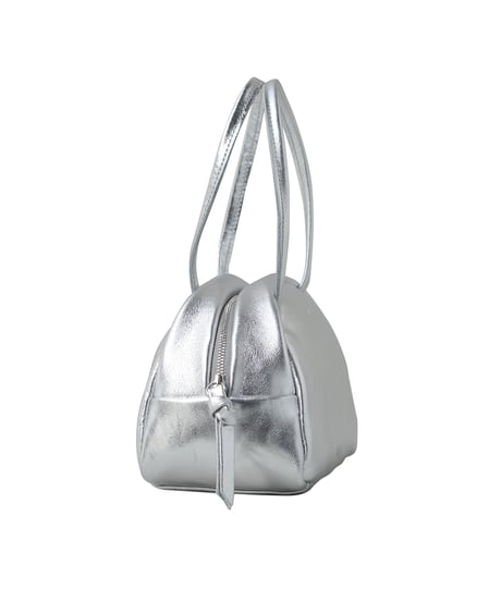 FOLNA RD ホイルレザーボストンバッグ SS-SIZE / No.083337 / SILVER