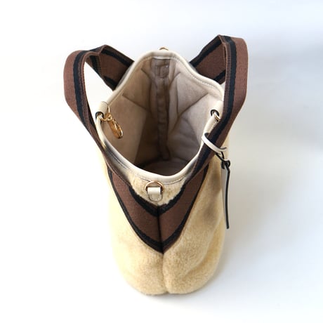 リバーシブルファー 2WAYトートバッグ・2 COLORS / Folna K901076