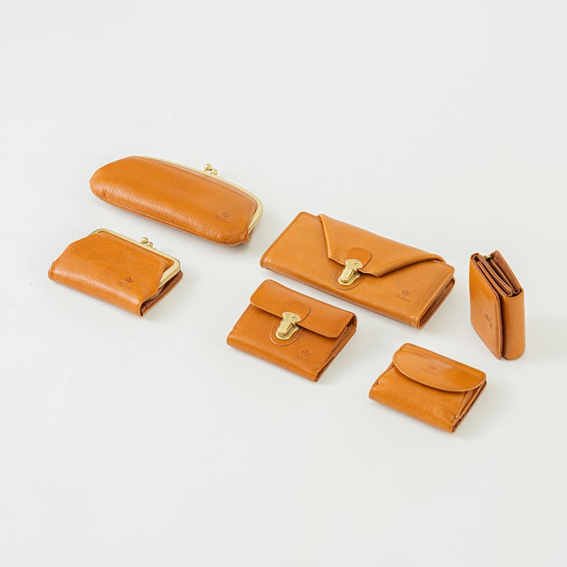 ヌメオイルシュリンク 差し込み金具 二つ折り財布・4 COLORS