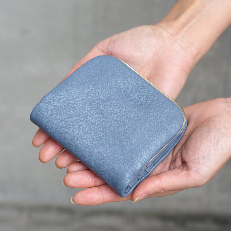 ゴートレザー 天溝がま口二つ折り財布・3 COLORS / FOLNA RD 2993899