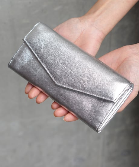FOLNA RD ソフトレザー・ホイルレザー エンべロープ長財布 / No.2993901 / 2色展開