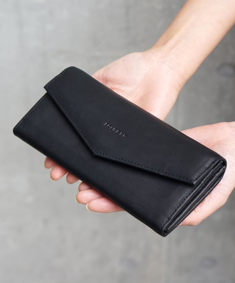 FOLNA RD ソフトレザー・ホイルレザー エンべロープ長財布 / No.2993901 / 2色展開