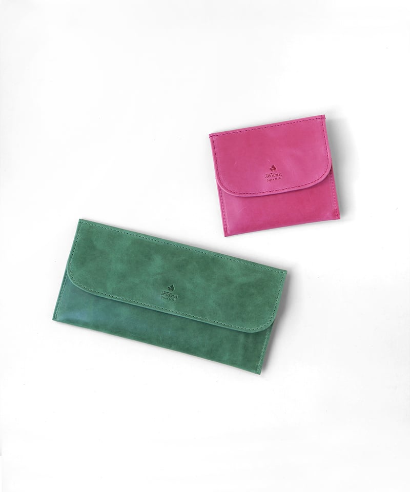 Folna モストロレザー×リバティ生地 フラット長財布 / No.2993913 / 3