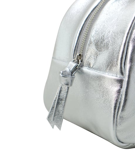 FOLNA RD ホイルレザーボストンバッグ S-SIZE / No.083338 / SILVER