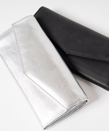 FOLNA RD ソフトレザー・ホイルレザー エンべロープ長財布 / No.2993901 / 2色展開
