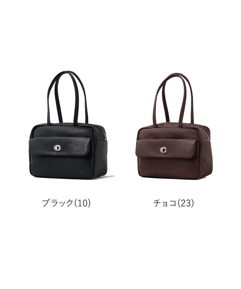 Folna クライレザー ターンロックボストンバッグ / No.083346 / 2色