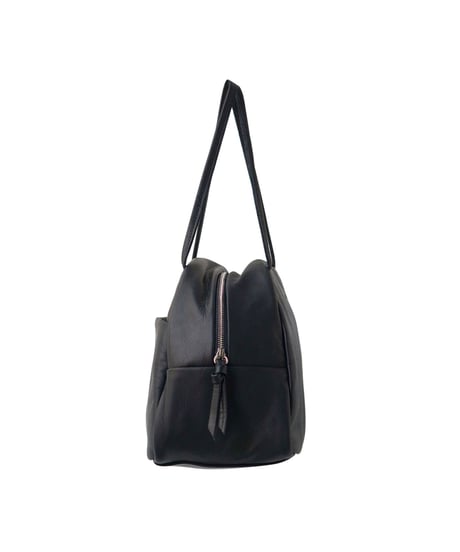 FOLNA RD ソフトレザーボストンバッグ M-SIZE / No.083258-E / BLACK