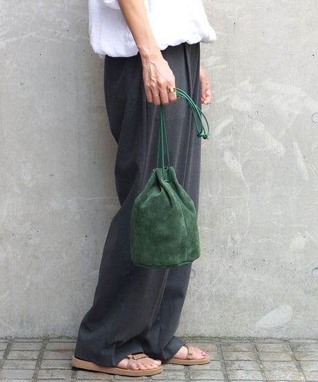 FOLNA RD ベロアレザー巾着ショルダー / No.224882 / 5色展開