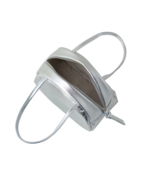 FOLNA RD ホイルレザーボストンバッグ SS-SIZE / No.083337 / SILVER