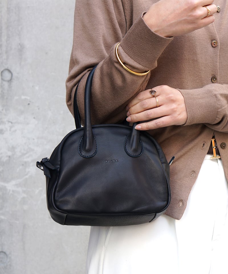 FOLNA RD ソフトレザー2WAYアールボストンバッグ / No.083340-E / B