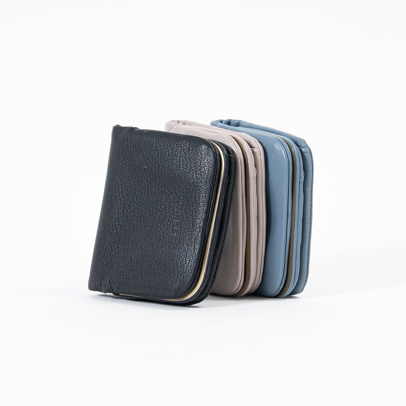 ゴートレザー 天溝がま口二つ折り財布・3 COLORS / FOLNA RD 2993899