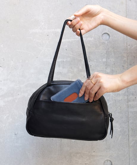 FOLNA RD ソフトレザーボストンバッグ S-SIZE / No.083257-E / BLACK