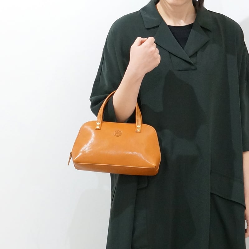 ヌメオイルシュリンク ミニボストンバッグ・2 COLORS / Folna ヌメオイルシュリンク ミニボストンバッグ・2 COLORS / Folna