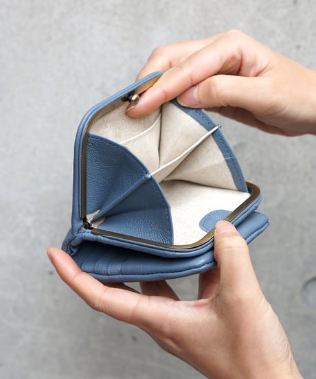 FOLNA RD ゴートレザー 天溝がま口二つ折り財布 / No.2993899 / 3色展開