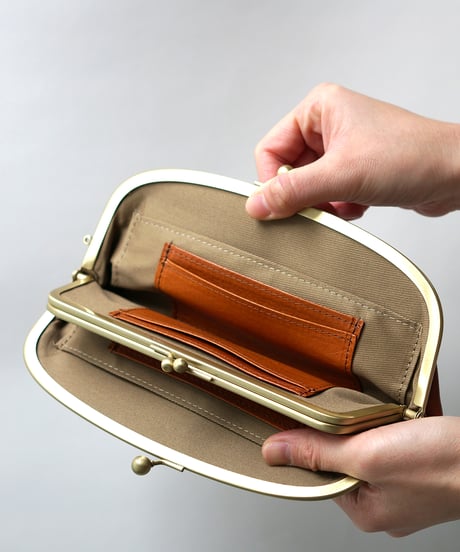Folna ヌメオイルシュリンクレザー がま口長財布 / No.2993603 / 6色展開