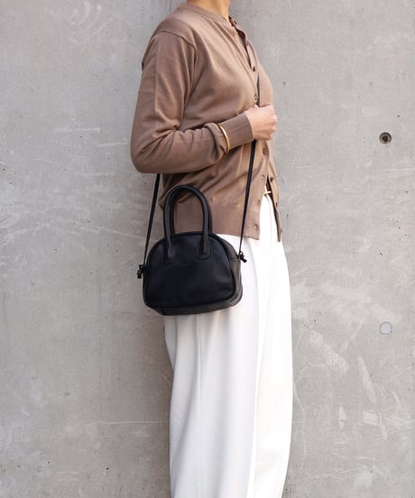 FOLNA RD ソフトレザー2WAYアールボストンバッグ / No.083340 / BLACK