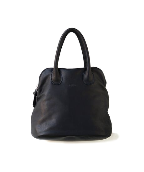 FOLNA RD ソフトレザーブガッティボストンバッグ / No.083294-E / BLACK