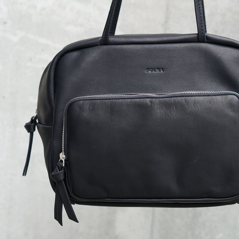 FORTUNY ブラウンレザー ビンテージ ボストンバッグ 鍵付き florist ボストンバッグ 2WAY レザータッチスタッズデコ