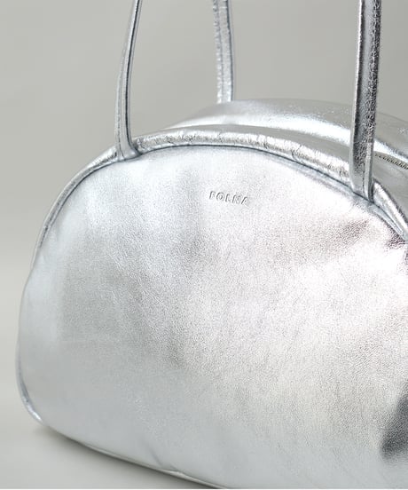 FOLNA RD ホイルレザーボストンバッグ S-SIZE / No.083338 / SILVER