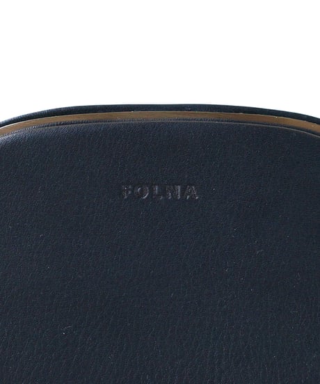 FOLNA RD ソフトレザー ショート天溝がま口 / No.2993877-A / BLACK